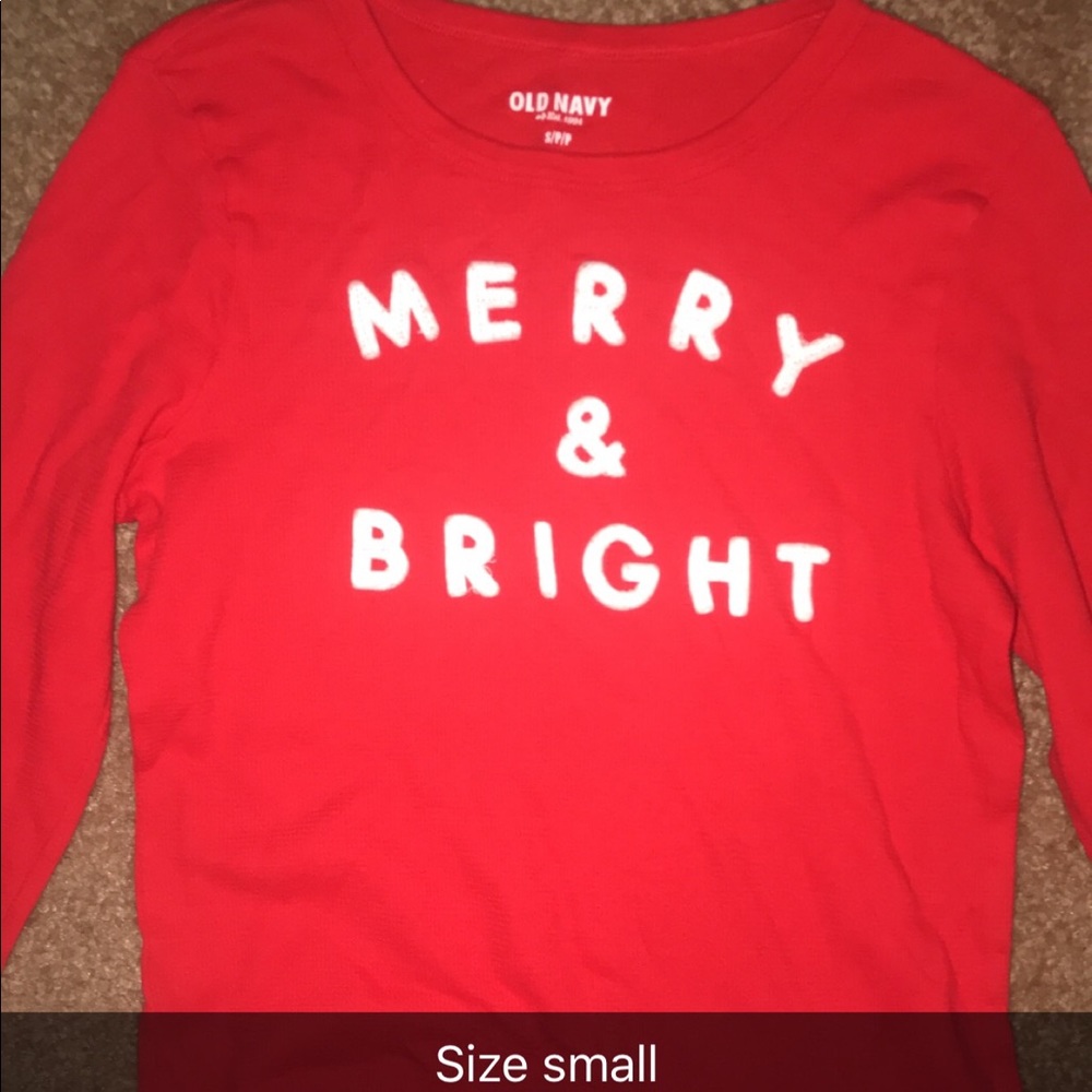 Merry and bright long sleeve shirt
